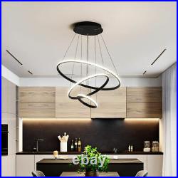 LED Pendant Light Kitchen Chandelier Lighting Room Black Ceiling Lights Bar Lamp