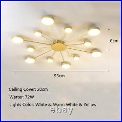 LED Pendant Light Room Lamp Kitchen Large Chandelier Lighting Gold Ceiling Light