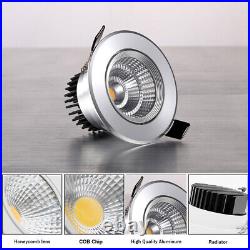 LED Recessed Downlight Dimmable COB Ceiling Light Lamp Spotlight 5/7/9/12/15/20W