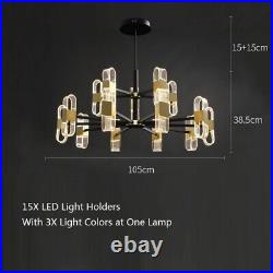 Large Chandelier Lighting Gold Pendant Light Room Ceiling Lamp Kitchen LED Light