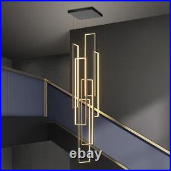 Large Chandelier Lighting Home Lamp Hotel LED Pendant Light Stair Ceiling Lights
