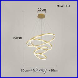 Large Chandelier Lighting LED Lamp Kitchen Pendant Light Home Gold Ceiling Light