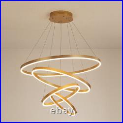 Large Chandelier Lighting LED Lamp Kitchen Pendant Light Home Gold Ceiling Light