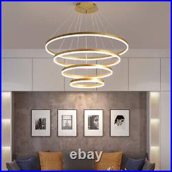 Large Chandelier Lighting LED Lamp Kitchen Pendant Light Home Gold Ceiling Light