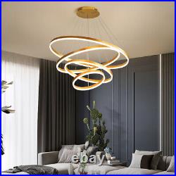 Large Chandelier Lighting LED Lamp Kitchen Pendant Light Home Gold Ceiling Light