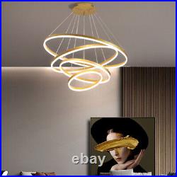 Large Chandelier Lighting LED Lamp Kitchen Pendant Light Home Gold Ceiling Light