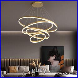 Large Chandelier Lighting LED Lamp Kitchen Pendant Light Home Gold Ceiling Light