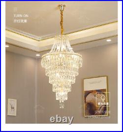 Large Chandelier living room Pendant Light LED dimmable crystal Ceiling lamp