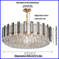 Luxury LED Crystal Ceiling Light Fixture Lamps Modern Chandelier Pendant Lamp