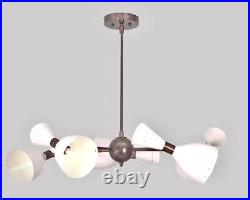 Mid Century Chandelier Ceiling Light Lamp, Italian Design