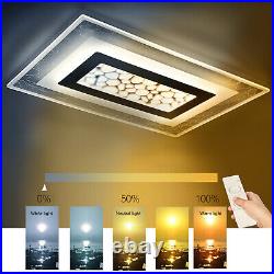 Modern Acrylic LED Ceiling Light Flush Mount Square Fixture Lamp Living Room US