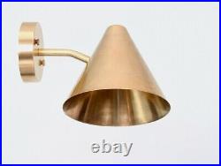 Modern Brass Wall Lamp Light CONO, Handmade Brass Ceiling Light Lamp Down Light