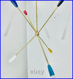 Modern Ceiling Pendant Light Lamp Mid Century Multicolour Sputnik Ceiling Light