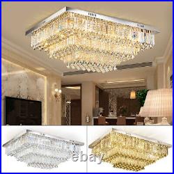 Modern Crystal Ceiling Light Fixture Pendant 3 Layer Lighting Chandelier Lamp US