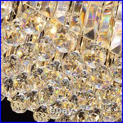 Modern Crystal Ceiling Light Fixture Pendant 3 Layer Lighting Chandelier Lamp US