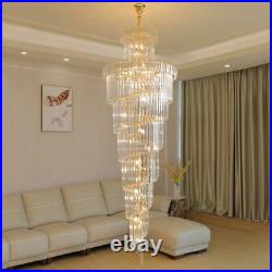 Modern Crystal Chandelier Ceiling Fixtures Luxury Flush Mount Hanging Lamp Light