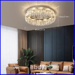 Modern Crystal Chandelier Lighting Flush Mount Light Ceiling Lamp Fixture 110v