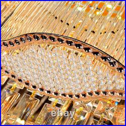 Modern Crystal LED Ceiling Light Chandelier Lamp Flush Mount Lighting Fixture