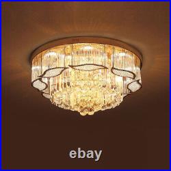 Modern Crystal LED Ceiling Light Chandelier Lamp Flush Mount Lighting Fixture