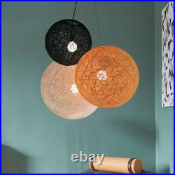 Modern Hemp Round Ball Lamp Random Art Ceiling Light Chandelier Lighting Fixture