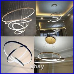 Modern LED Aluminum Ceiling Light Chandelier Living Room lobby Pendant Lamp