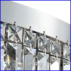 Modern LED Ceiling Light Flush Mount Crystal Chandelier Pendant Lamp Fixture US