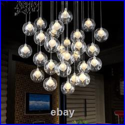Modern LED Glass ball Ceiling Light Living Room Bedroom Restaurant Pendant Lamp