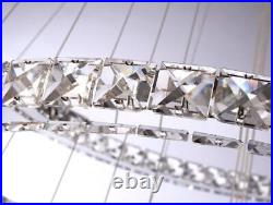 Modern Luxury 6 Rings Circles LED Crystal Pendant Lamp Galaxy Ceiling light Loft
