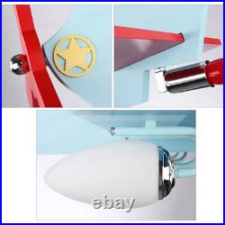 Modern Pendant Light Plane Shape 3-Lamp Chandelier Ceiling Light for Boy Room
