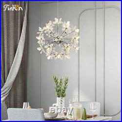Modern Spunik Crystal Chandelier Flowers Pendant Light Fixture Ceiling Lamp