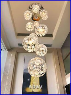 Modern Staircase Pendant Lamp Living Room Ceiling Light Revolving Chandelier