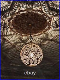 Moroccan pendant brass light, moroccan lamp, hanging lamp moroccan ceiling lamp