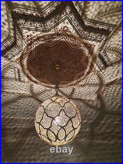 Moroccan pendant brass light, moroccan lamp, hanging lamp moroccan ceiling lamp