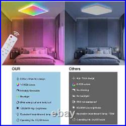 RGB LED Ceiling Light Smart Dimmable WiFi Google Alexa APP Home Modern Lamp 5050