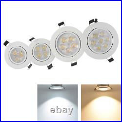 Recessed Led Ceiling Down Light Lamp Fixture 9W 15W 21W Spotlight Round Indoor