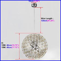 Romantic LED Pendant Light Ceiling Fixture Ball Firework Sparkling Hanging Lamp
