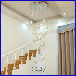 Shop Lamp Hotel Chandelier Lighting Glass Pendant Light Bar Stair Ceiling Lights