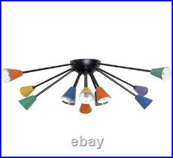 Sputnik Ceiling Light Lamp SCOPPIARE Multicolour Mid Century 12 Light