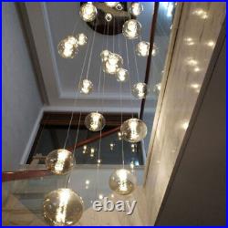 Stair Chandelier Lighting Glass Pendant Light Bar Lamp Home Modern Ceiling Light