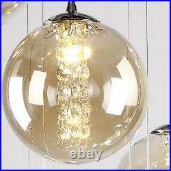 Stair Chandelier Lighting Glass Pendant Light Bar Lamp Home Modern Ceiling Light