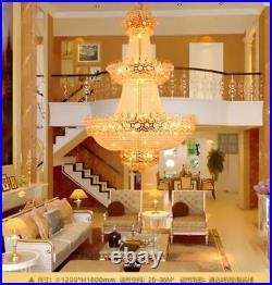 Staircase living room chandelier LED K9 crystal hanging lamp Ceiling light