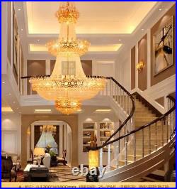 Staircase living room chandelier LED K9 crystal hanging lamp Ceiling light