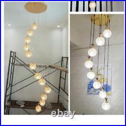 Stairwell Chandelier Living Room Ceiling Light Villa Home Crystal Pendant Lamp