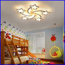 Stepless Dimming Ceiling Light Fixture LED Bedroom Pendant Lamp Chandelier Star
