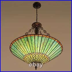 Tiffany Stained Glass Ceiling Light Living Room Pendant Lamp Height Adjustable