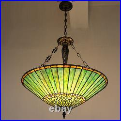 Tiffany Stained Glass Ceiling Light Living Room Pendant Lamp Height Adjustable