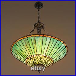 Tiffany Stained Glass Ceiling Light Living Room Pendant Lamp Height Adjustable