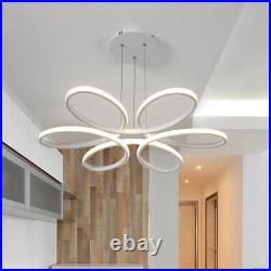 White Pendant Light Hotel Chandelier Lighting Bedroom Lamp Bar LED Ceiling Light