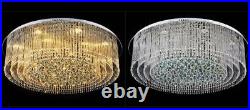 Yc. 100cm LED Modern LUXURY Crystal Ceiling Light Living Room Hotel Pendant Lamp