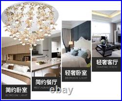 Yc. Modern LED ceiling pendant lamp bedroom dining room crystal ceiling light